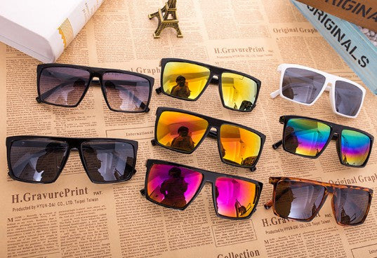 Oversize Fashion Photochromic Mirror Sunglasses