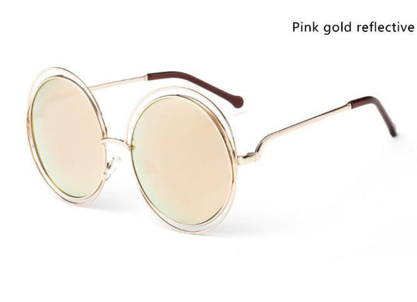 Big Circle Round Frame Sunglasses