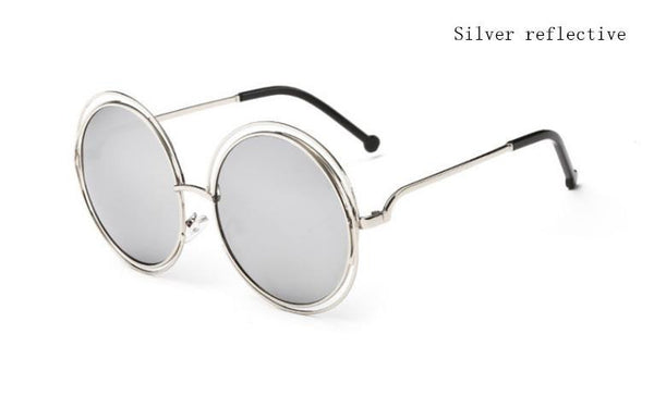 Big Circle Round Frame Sunglasses