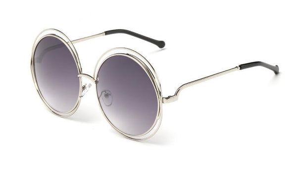 Big Circle Round Frame Sunglasses